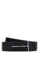 Ceinture réversible en cuir bleu nuit Tom Ford