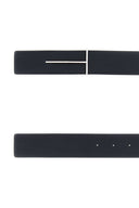 Ceinture réversible en cuir bleu nuit Tom Ford