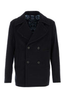 Etro Midnight Blue Wool Coat