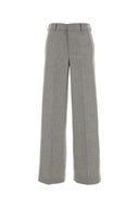 Pt Torino Embroidered Stretch Wool Blend Lorenza Palazzo Pant