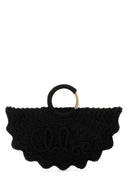 Chloe Black Fabric Small Bracelet Paravent Handbag