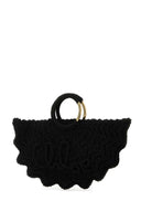 Chloe Black Fabric Small Bracelet Paravent Handbag