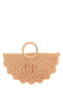Chloe Peach Fabric Small Bracelet Paravent Handbag