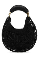Chloe Black Raffia Banana Handbag