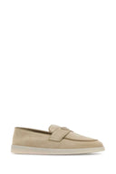 Prada Sand Suede Loafers
