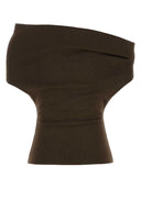 Armarium Brown Stretch Viscose Blend Debra Top