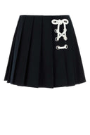Prada Midnight Blue Drill Miniskjørt