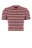 Polo en tissu éponge brodé Prada