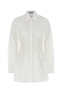 Prada hvit poplin skjorte
