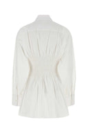 Prada hvit poplin skjorte