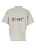 Represent Melange Grey Cotton T Shirt