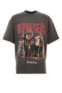Represent Charcoal Cotton Blend Oversize T Shirt