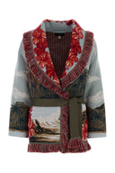 Alanui Embroidered Wool Blend Hidden Bay Cardigan