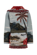 Alanui Embroidered Wool Blend Hidden Bay Cardigan