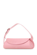 Jil Sander Pink Leather Small Cannolo Crossbody Bag