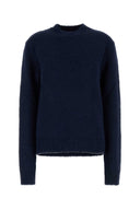 Jil Sander Marineblauer Oversize-Pullover aus Alpaka-Mischung