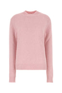 Rosafarbener Oversize-Pullover aus Alpaka-Mischung von Jil Sander