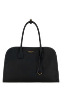 Prada Black Leather Medium Shopping Bag