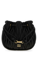 Miu Miu svart nappa skinnveske