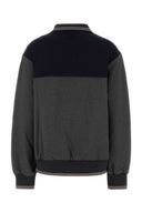 Miu Miu Two Tone Stretch Viscose Blend Oversize Polo Shirt