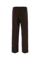 Miu Miu Brown Stretch Viscose Blend Pant