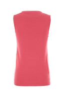 Miu Miu Fluo Pink Cashmere Blend Vest