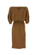 Miu Miu Camel Crepe Dress
