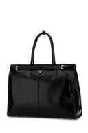 Prada Black Leather Large Shopping Bag