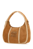 Miu Miu Beige Suede Handbag