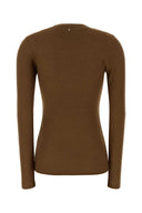 Ami Brown Lyocell T Shirt