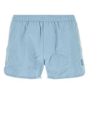 Ami Light Blue Nylon Swimming Shorts
