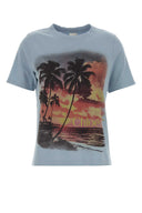 Chloe Light Blue Cotton T Shirt