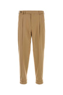 Pt Torino Beige Stretch-Wollmischungshose