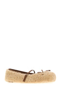Ballerines en peau de mouton beiges Gucci