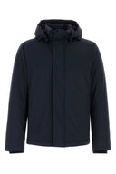 Mitternachtsblaue Daunenjacke aus Stretch-Nylon von Woolrich