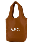 A.P.C. Biscuit Synthetic Leather Small Ninon Shopping Bag