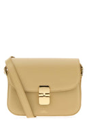 A.P.C. Beige Leather Small Grace Crossbody Bag