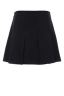A.P.C. Navy Blue Twill Jupe Mini Skirt