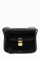 A.P.C. Black Leather Grace Crossbody Bag