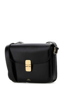 A.P.C. Black Leather Grace Crossbody Bag