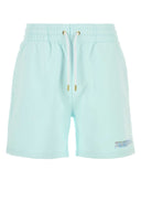 Casablanca Pastel Light Blue Cotton Bermuda Shorts