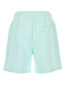 Casablanca Pastel Light Blue Cotton Bermuda Shorts