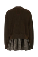 Uma Wang Brown Cotton Blend Oversize Cardigan