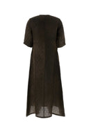 Uma Wang Brown Jersey Apostle Tunic Dress