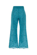 Valentino Garavani Light Blue Lace Pant