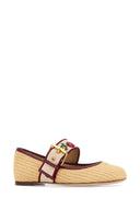 Valentino Garavani Raffia Bribri Ballerinas