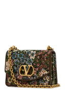 Valentino Garavani Embroidered Fabric Vain Shoulder Bag