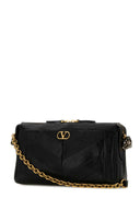 Valentino Garavani Black Nappa Leather Panthea Crossbody Bag