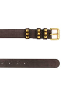 Valentino Garavani Brown Suede Belt
