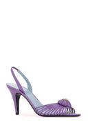 Valentino Garavani Purple Leather Royal Sandals
